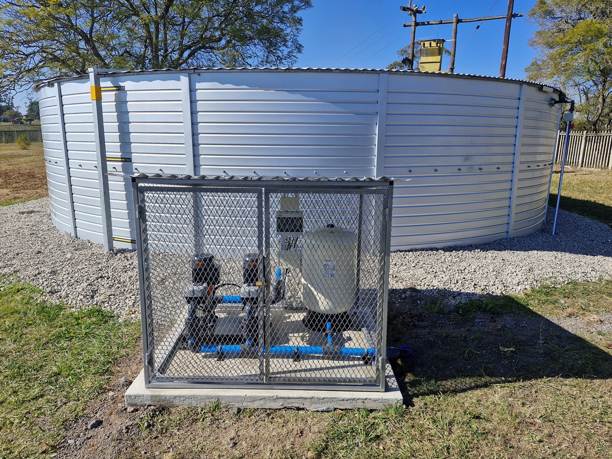 Reservoir build — nearing completion